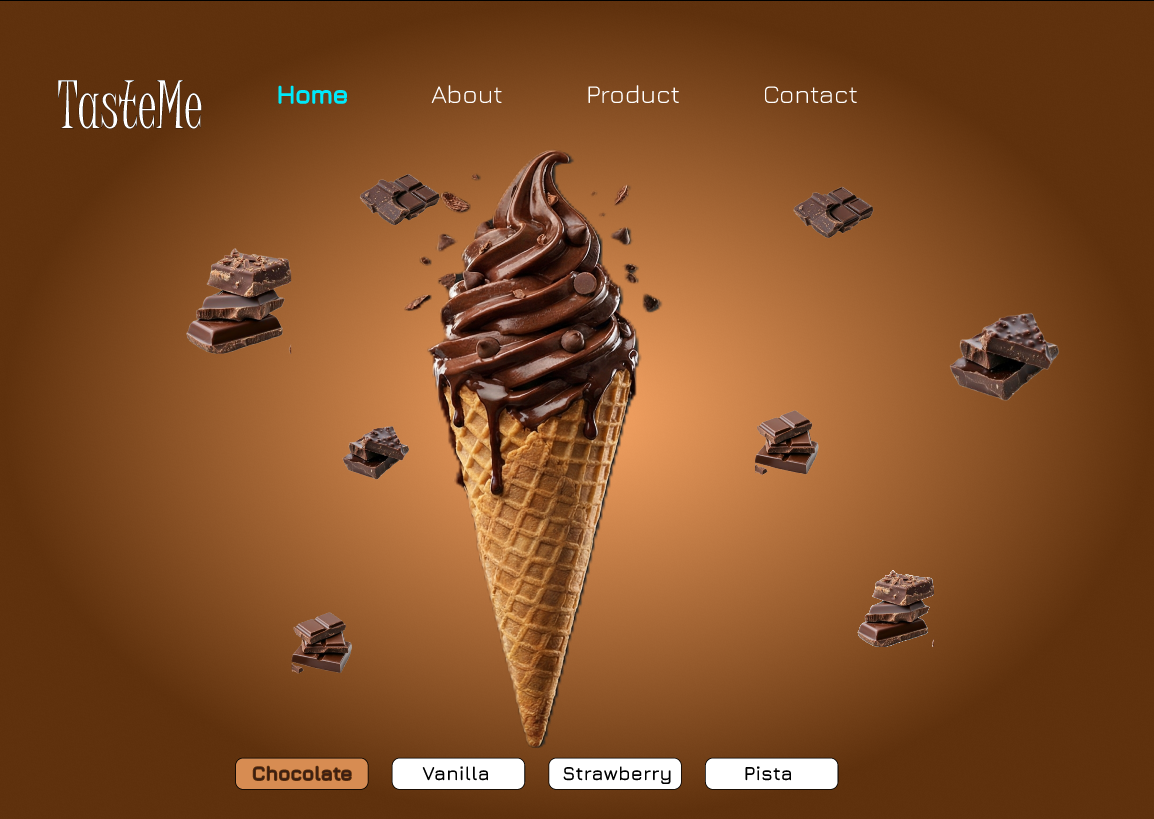 TasteMe Ice Cream Website